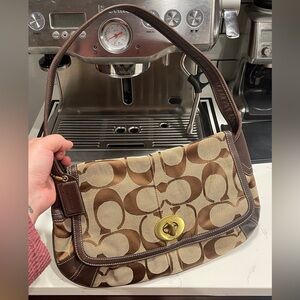 Coach Ergo Signature Flap Hobo Shoulder Bag